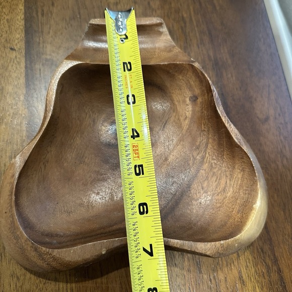 Vintage "Monkey Pod" carved wood Replacement Serving bowl set Of 6 - Picture 7 of 13